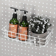 4pcs Pegboard Hanging Baskets - Variety of Sizes - Wire Shelf Attachments