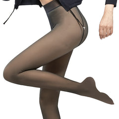 Thermal Lined Tights For Women Opaque Winter Pants