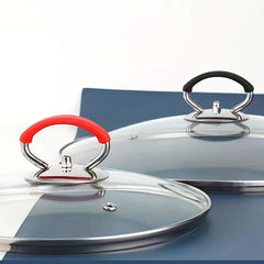 Stainless Steel Glass Cover Pot Accessories Silicone High Temp Anti-Scalding