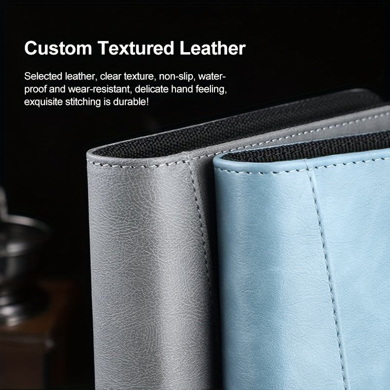 A5 PU Leather Notebook with Card Slot and Zipper Bag