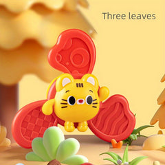 Baby Bath Toy Windmill with Suction Cup & Animal Spin Sucker