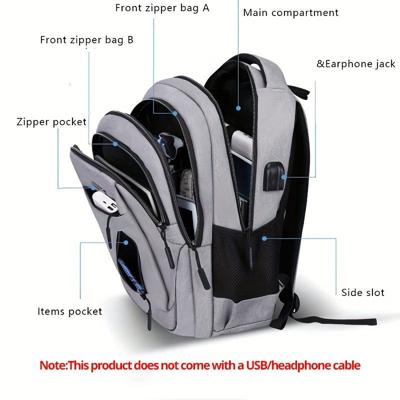 Large Capacity Backpack Men Laptop High School Students Bag For Teen