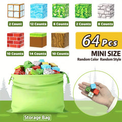 Magnetic Building Blocks 100pcs DIY 3D Puzzle Toy Creative Forest Home Decor
