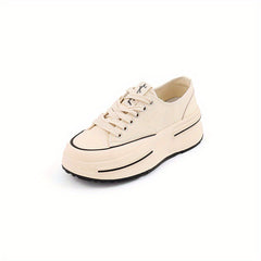 Women's Thick Bottom Canvas Casual Shoes Low Top Outdoor Shoes