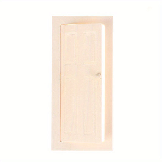 Mini Wooden Door 10 x 15, Plain Square Design with Knob, Opens and Closes