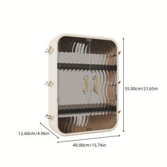 Wall Mount Storage Box & Shelf for Makeup and Condiments
