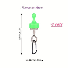 4pc Magnetic Hooks for Camping and Canopy Tent - Outdoor Magnetic Suction Clips
