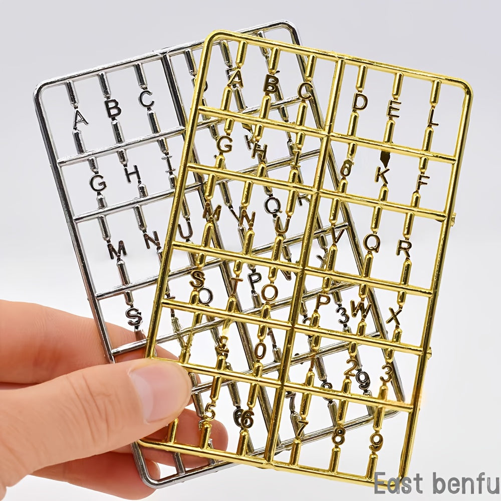 Mini Alphabet Number Boards Set for Dollhouses DIY House Numbers