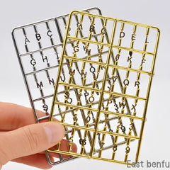 Mini Alphabet Number Boards Set for Dollhouses DIY House Numbers
