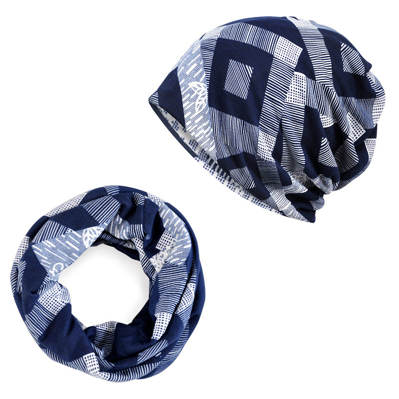 Womens Slouchy Beanie Hat & Infinity Scarf Set for Sports