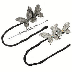 Butterfly Plate Hair Clip Hair Accessory Headwear For Women