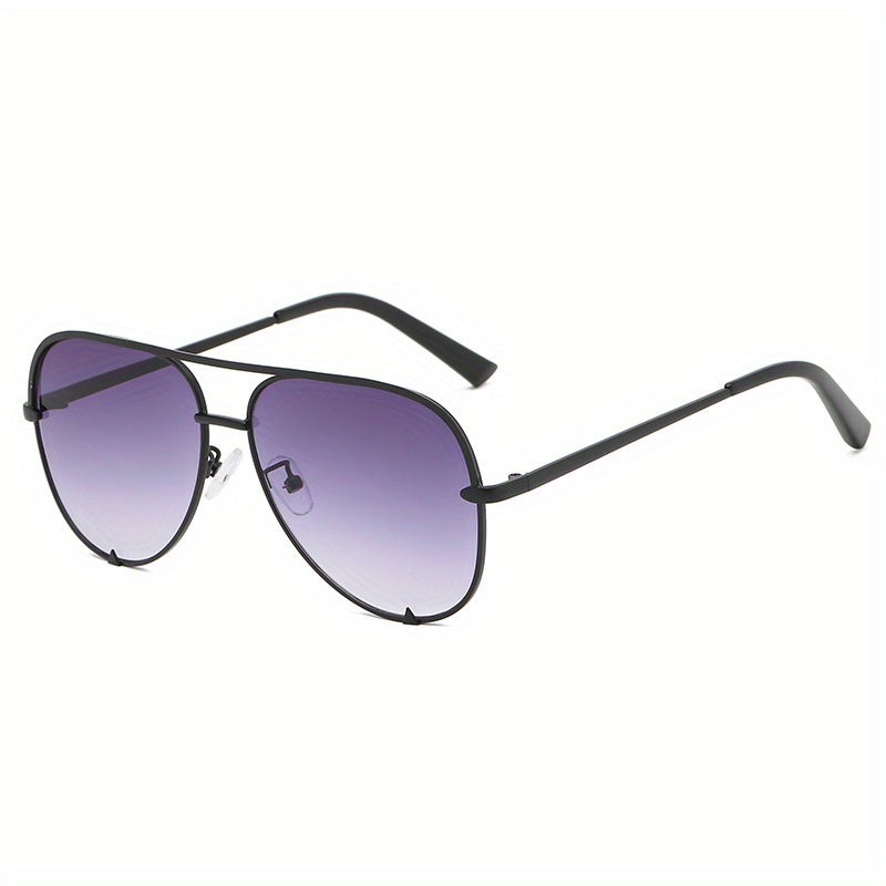 Aviator Sunglasses Gradient Lens Metal Frame UV400