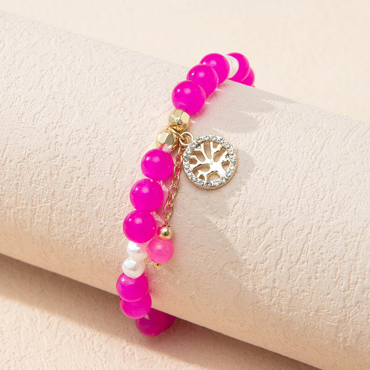Women's Crystal Bead Bracelet, Elegant Fashion Jewelry