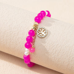 Women's Crystal Bead Bracelet, Elegant Fashion Jewelry