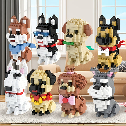Puppy Building Blocks Small Particle Educational Toy