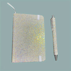 Diamond-Studded Business Notebook Set