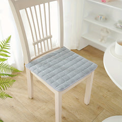 Flannel Chair Cushion Non Slip with Strap - Winter Office