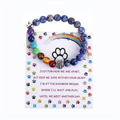 Rainbow Bridge Bracelet for Pets Memorial Gift