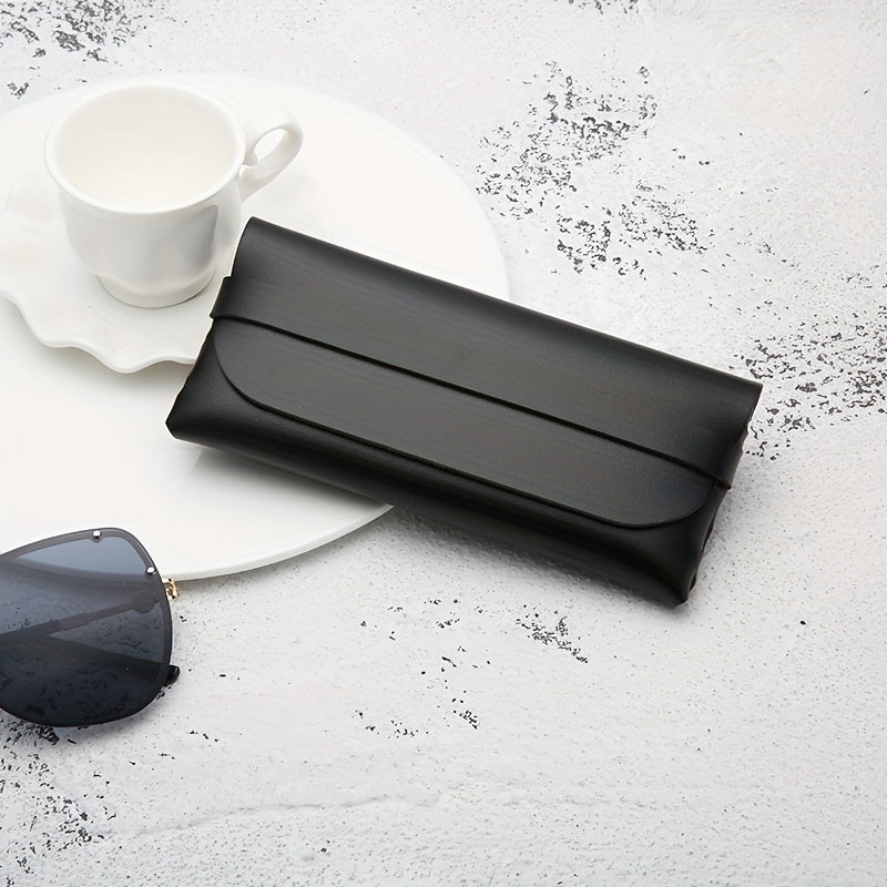 2PCS Soft Leather Glasses Case Sunglasses Protective Pouch