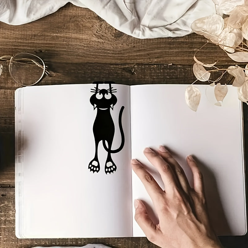 1pc 2pcs Cute Hollowed Out Plastic Cat Bookmarks