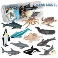 Mini Dinosaur Marine Animal Model Toy Set