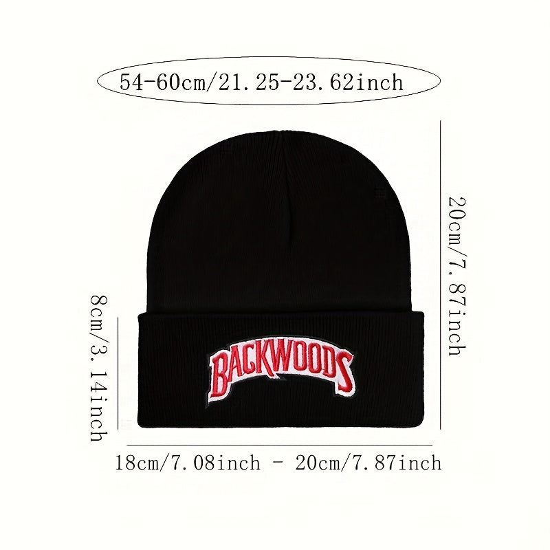 Embroidered Knitted Hat Beanie Hat for Men & Women