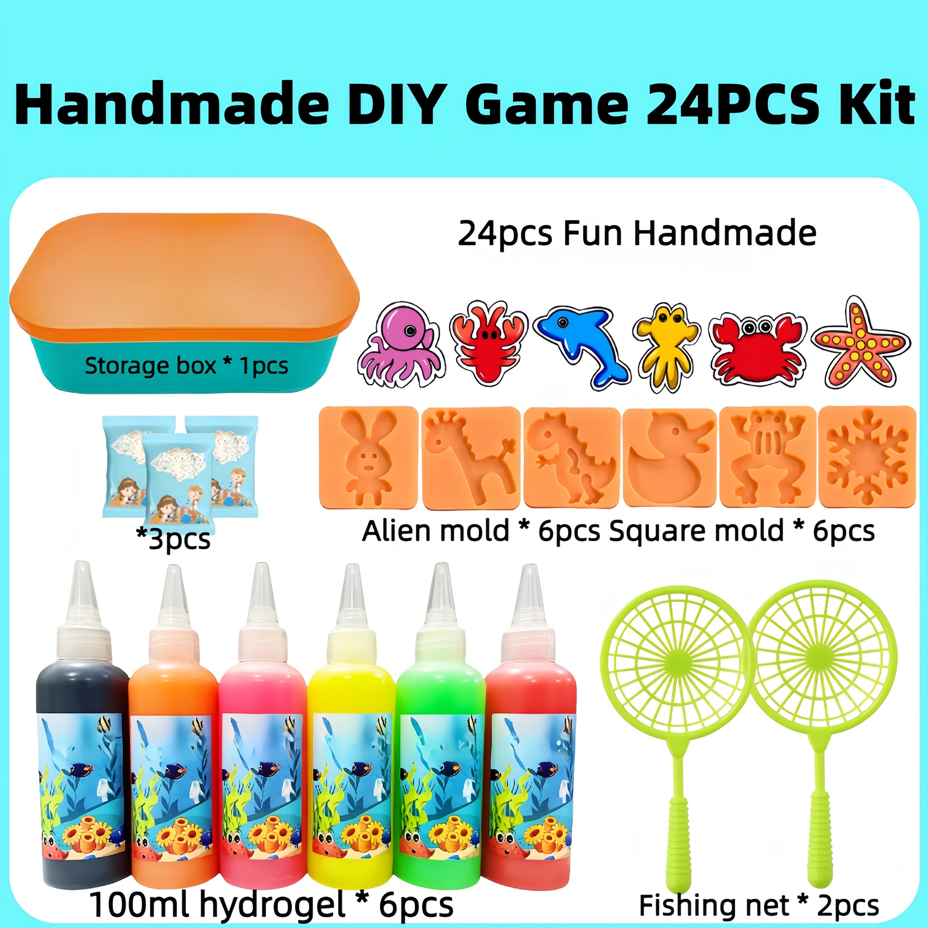 Water Elf Craft Kit for 100ml Hydrogel Slime & Mold Making
