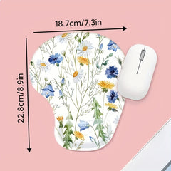Floral Series Mouse Pad With Wrist Rest