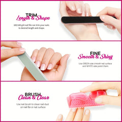 Gel Nail Polish Remover Kit with Clips & Tools
