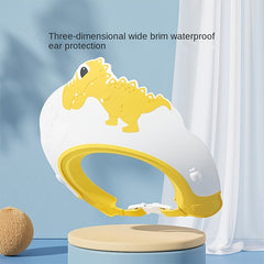 Baby Shampoo Cap Waterproof Ear Protector Dinosaur Pattern