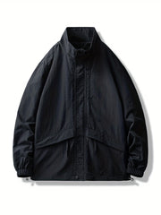 Men's Casual Zip Up Windbreaker Jacket