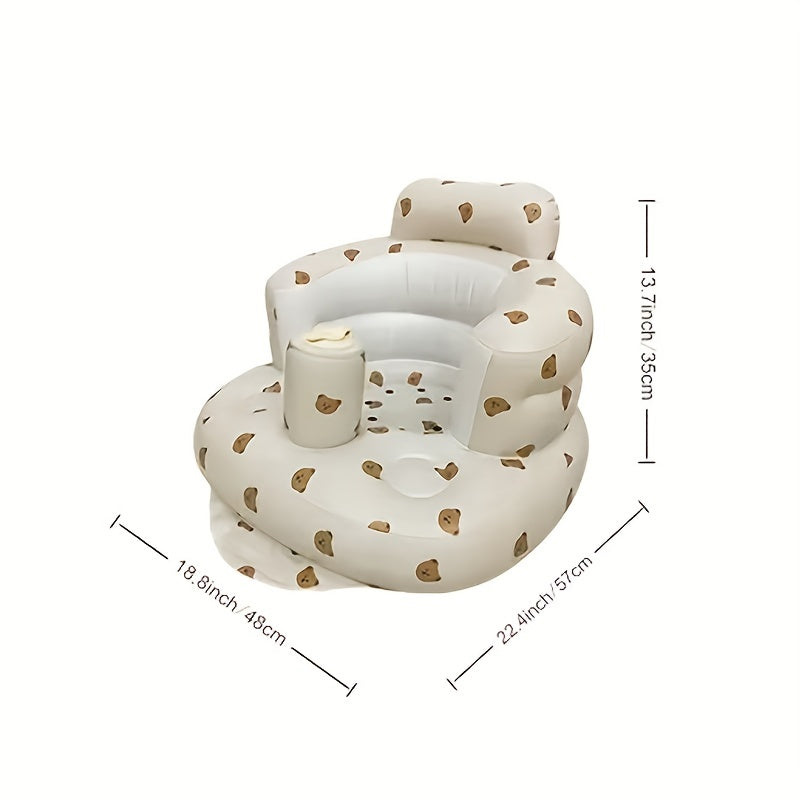 Baby Sitting Bath Stool Safety Comfort Portable Chair Inflatable Sofa
