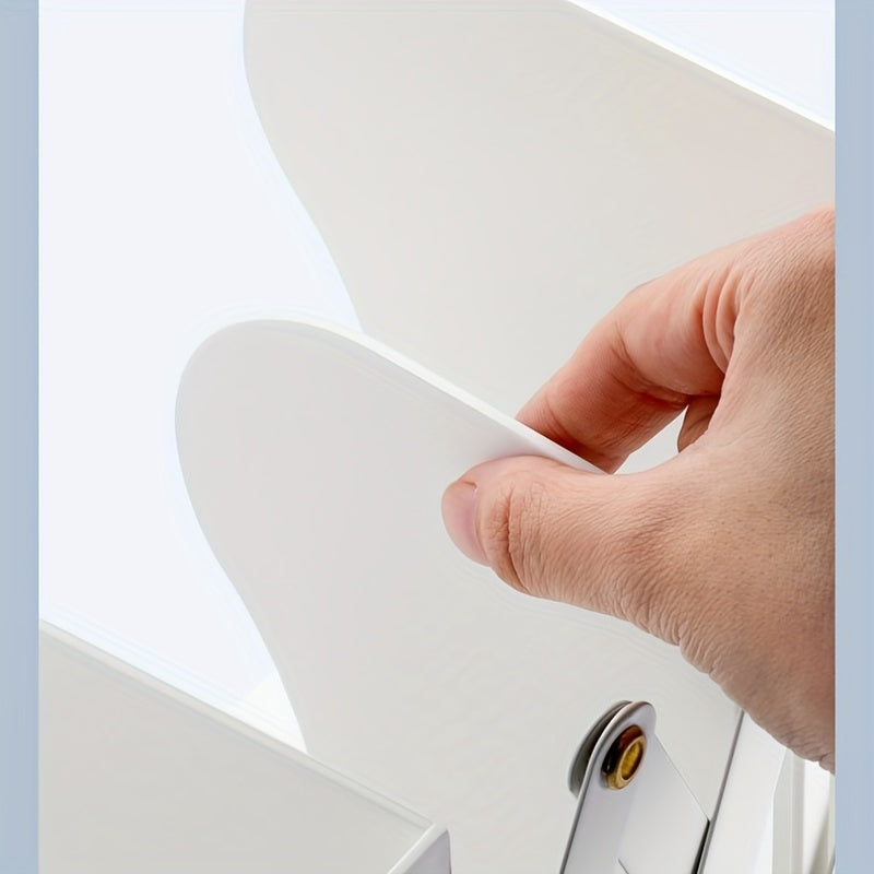 1pc Retractable Book Standing Desktop Book Storage Folding Bookshelf