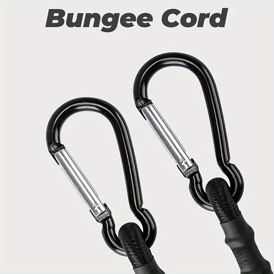 4pcs Bungee Cord Carabiner Hook Heavy Duty Straps Elastic Rope Outdoor