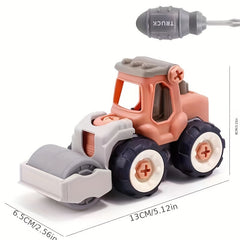 DIY Fire Truck Model Car Toy Set Inertial Engineering Vehicle