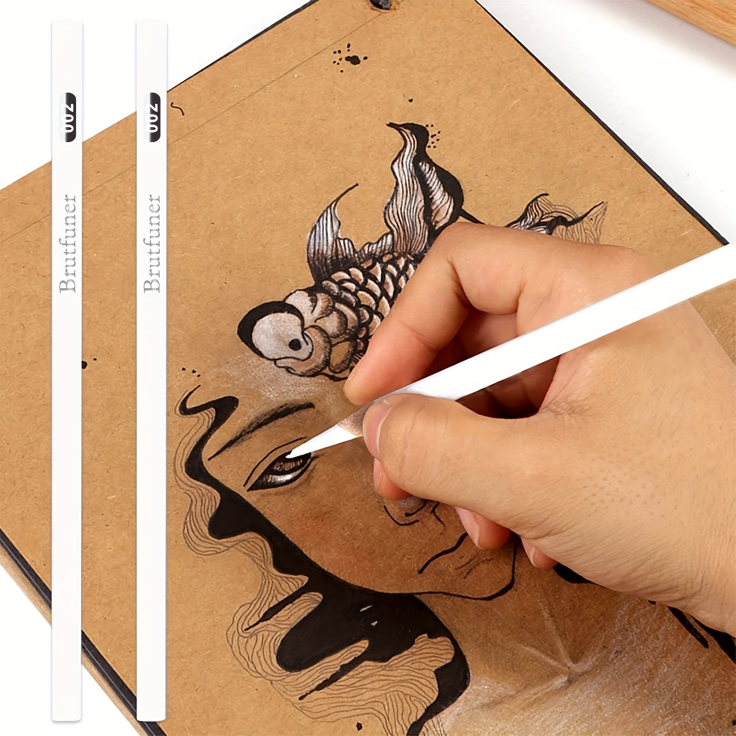 6pcs Sketch Charcoal Pencils for Artist Drawing Sketching Blending