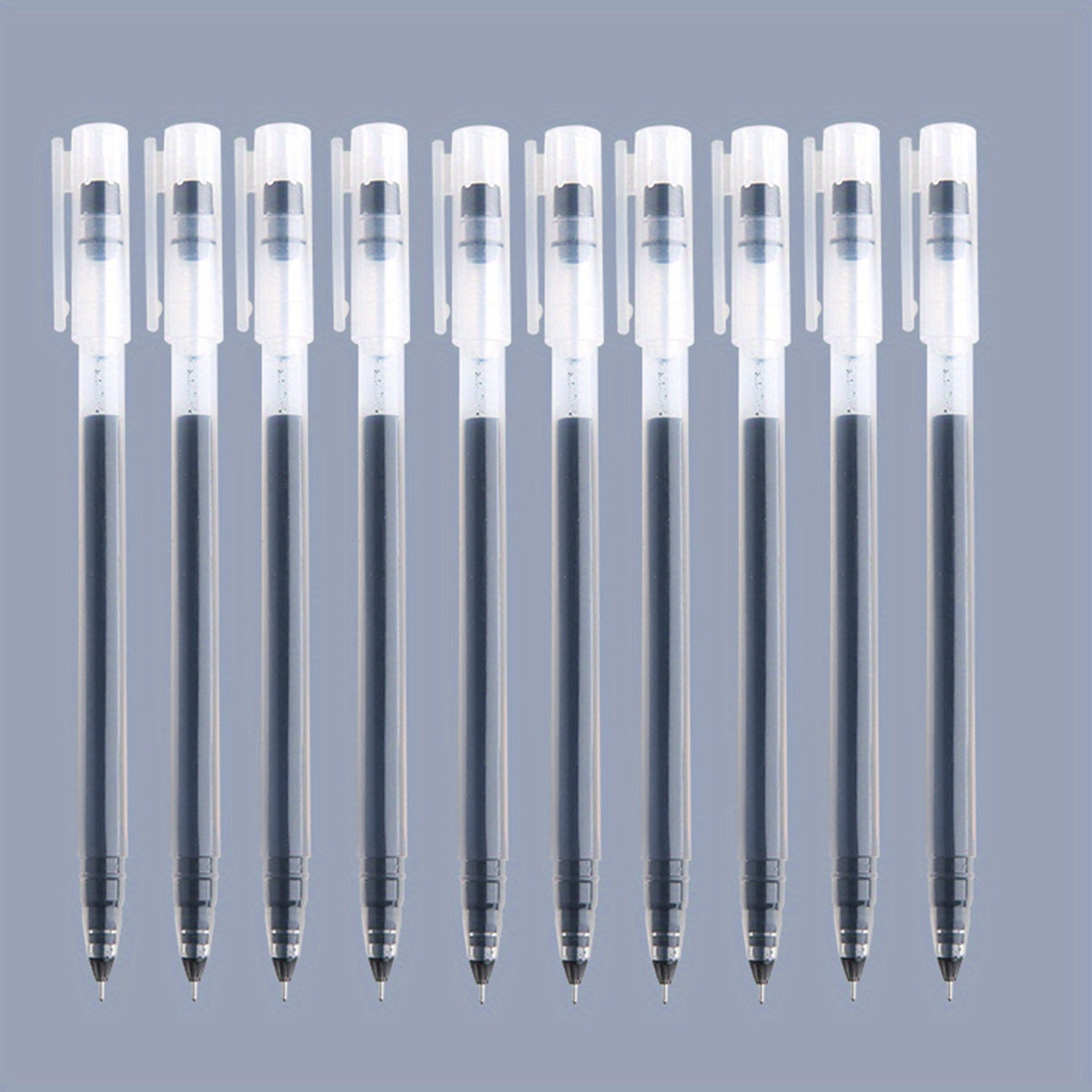 6pcs/10pcs Large Capacity 0.5mm Needle Tube Gel Pen for Students Office Writing