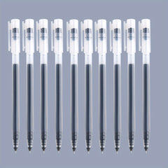 6pcs/10pcs Large Capacity 0.5mm Needle Tube Gel Pen for Students Office Writing
