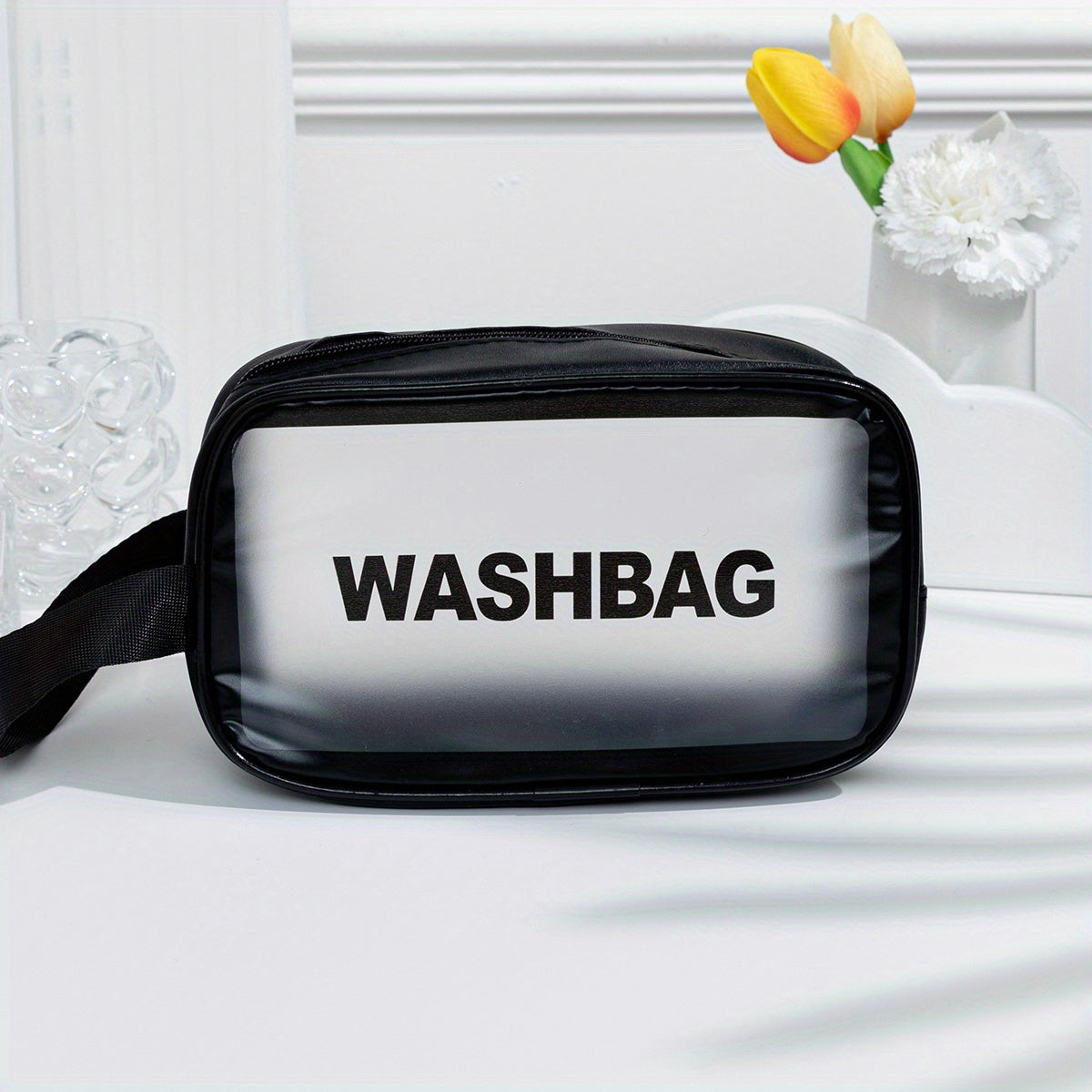 Waterproof Makeup Bag Toiletry Case Travel Organizer with Zipper & Handle