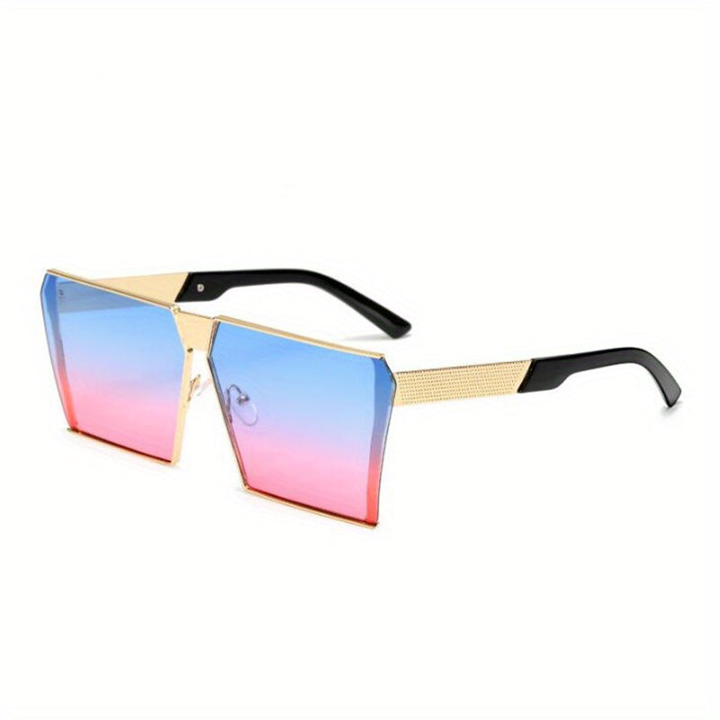 Oversized Square Sunglasses Gradient Lens UV400