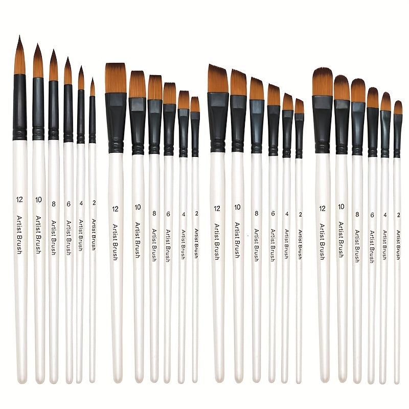 6pcs Artist Paint Brushes Set Acrylic Watercolor Painting