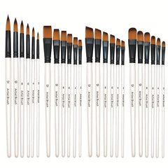 6pcs Artist Paint Brushes Set Acrylic Watercolor Painting