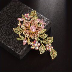 Delicate Flower Brooch Women Jewelry Party Costume Accessories