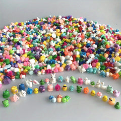 Mini Resin Figurines Animal Mushroom Decor Fairy Garden Dollhouse