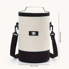 6L Insulated Lunch Bag Durable Oxford Cloth Leak Proof Cooler Tote