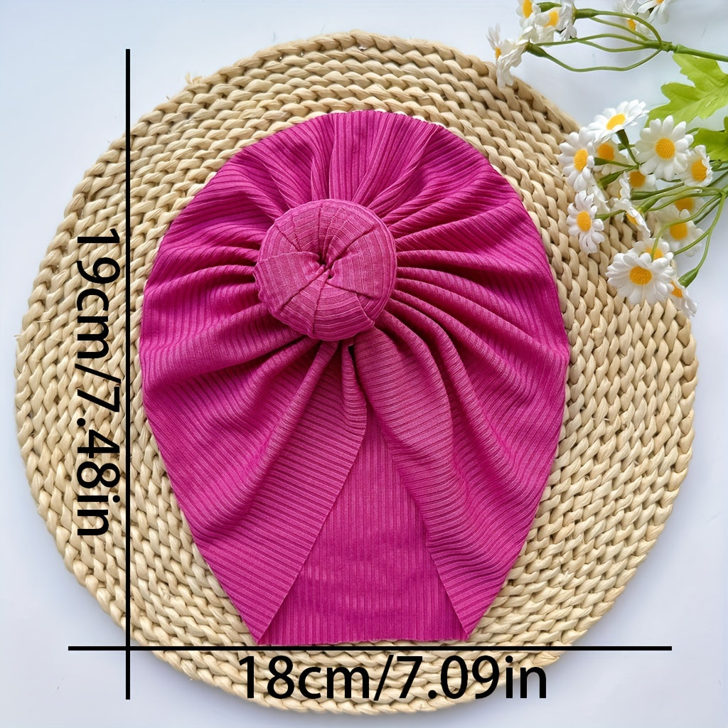 Soft Elastic Strip Flower Baby Hat For Girl
