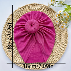 Soft Elastic Strip Flower Baby Hat For Girl