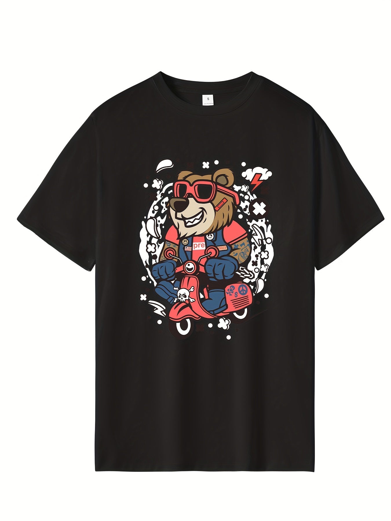 Men's Hip Pop Squirrel Print Tee