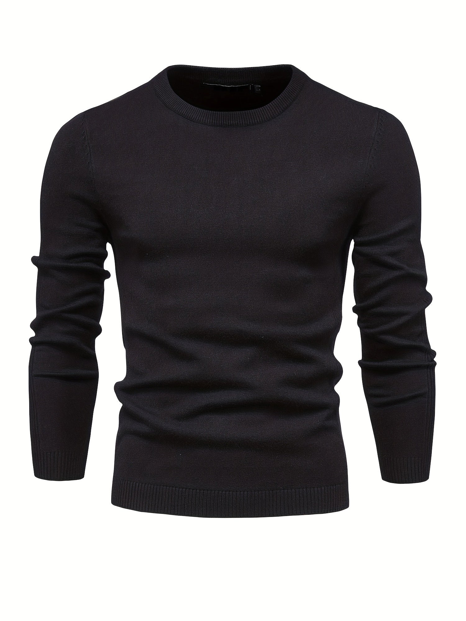 Men's Crew Neck Slim Fit Knit Sweater