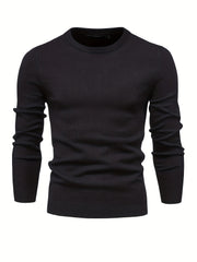 Men's Crew Neck Slim Fit Knit Sweater